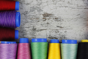 Colorful sewing coils