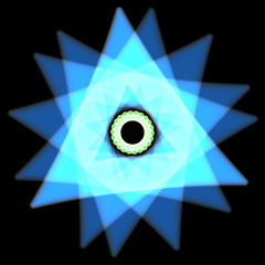 Abstract laser waves