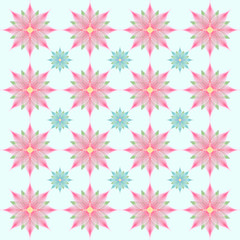 Floral abstract pattern