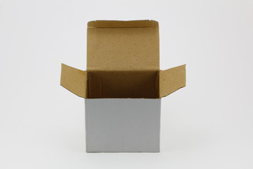 White cardboard box
