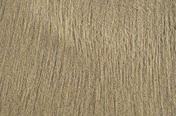 Traces in the sand after a wave