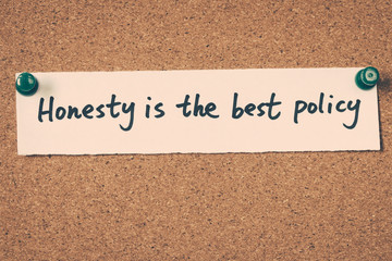 honesty is the best policy - obrazy, fototapety, plakaty