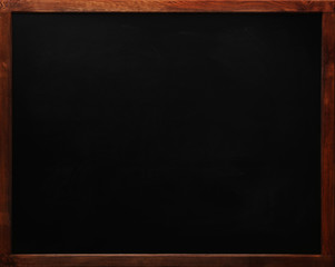 Blank old blackboard on the wall