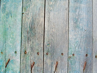 Green Wooden Boards Background