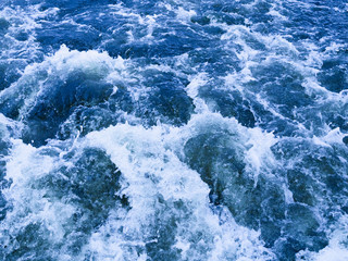 Fototapeta premium blue clear water boils