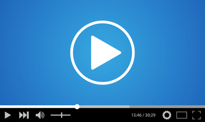 Video player flat design  © absent84