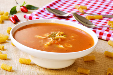 minestrone, typical italian soup