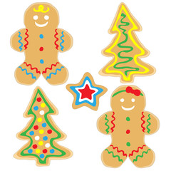 Naklejka premium Gingerbread cookies
