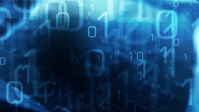 Binary code technology background 4k