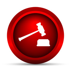 Judge hammer icon