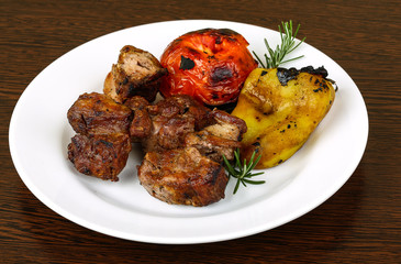 Grilled pork meat - shaslik