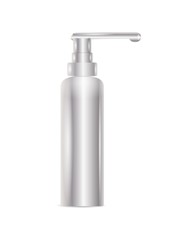 silver bottle for liquid soap