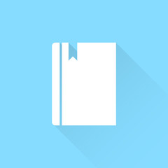 Book or notebook vector icon.