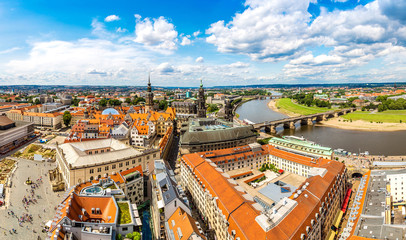 Fototapeta na wymiar Panoramic view of Dresden