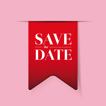 Save the date ribbon