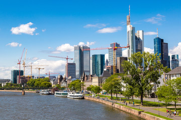 Financial district in Frankfurt