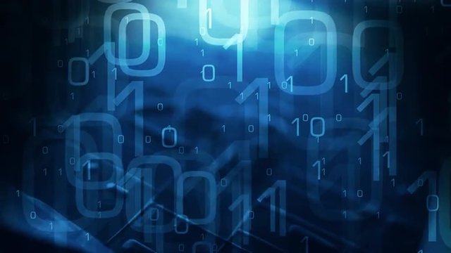 Abstract background binary code 4k