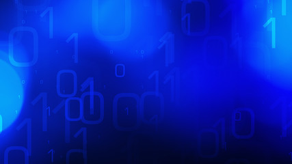 Abstract binary code tech background