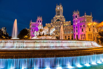 Naklejka premium Cibeles fountain in Madrid