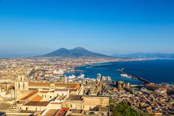 Fototapete Napoli  and mount Vesuvius in  Italy © Sergii Figurnyi