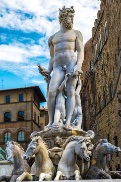 The Fountain Of Neptune In Florence