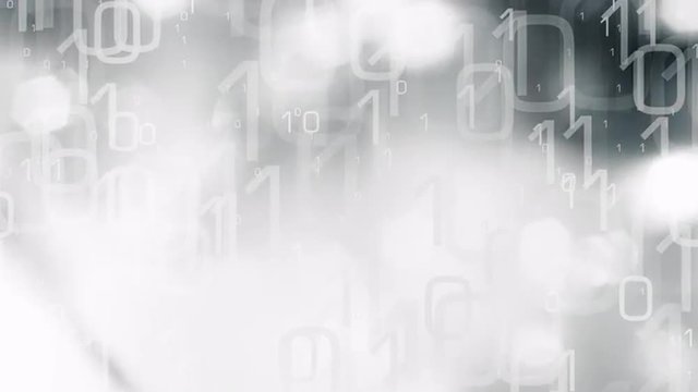 Hacker attack cybercrime computer binary background 4k