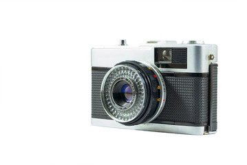 40mm Retro Film Camera isolated on white background