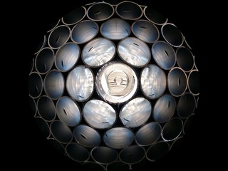 Aluminium tube from inside