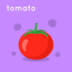 Red ripe tomato.