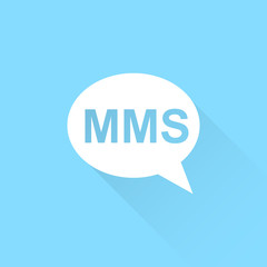 MMS cell phone text message icon.