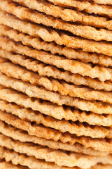 cookies stack closeup background