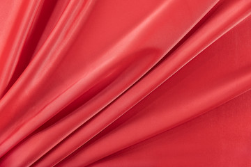Fototapeta na wymiar Red silk satin. 