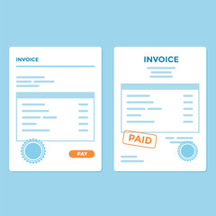 Invoice paper with two variation and style