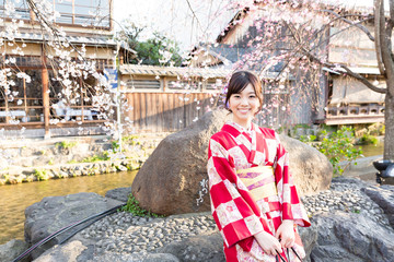 portrait of traditional japanese woman