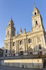 Fototapeta na wymiar Facade of Lugo Cathedral