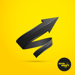 Black stylish arrow