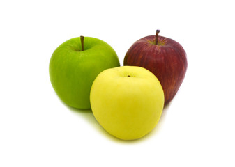  apple, isolated on white background