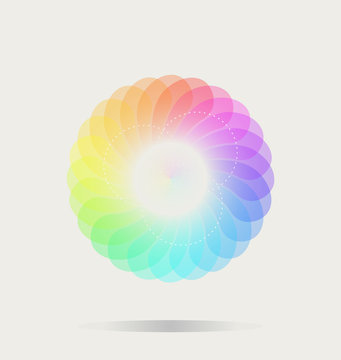 color wheel background 