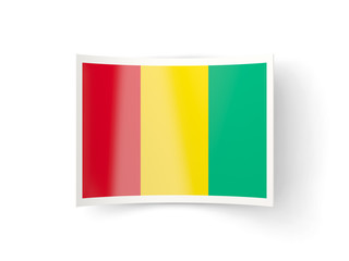 Bent icon with flag of guinea