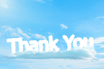 Thank you text cloud