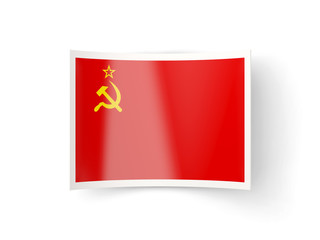 Bent icon with flag of ussr