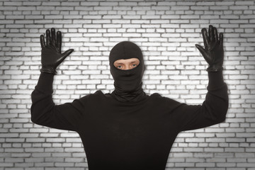 Thief with balaclava