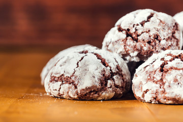 Homemade baked chocolate treats