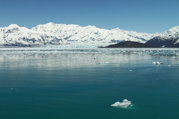 Hubbard Glacier in Yakutat Bay, Alaska.