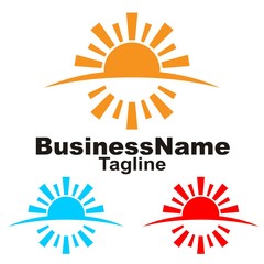 Sun logo icon Vector