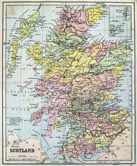 Map of Victorian Era Scotland