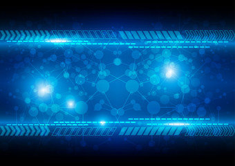 abstract blue background technology concept. illustration vector