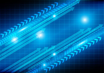 Abstract arrow technology background.Vector illustration