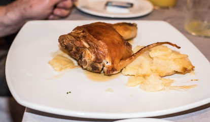 Lamb Dinner In Spain
