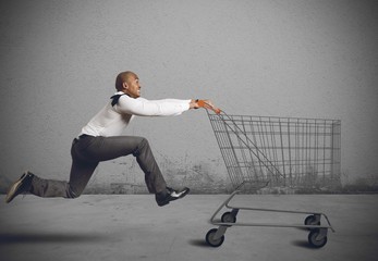 Run to go shopping